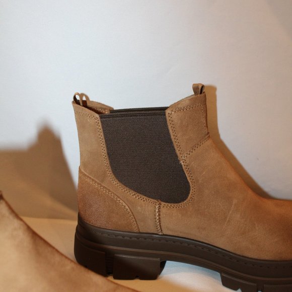 NIB UGG MEN'S‎ WATERPROOF SUEDE CHELSEA PULL ON WINTER WORK BOOTS CHESTNUT - Picture 7 of 7